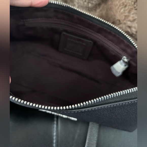 Coach Black Leather Charlotte Chain Shoulder & Crossbody Bag 🖤🩶 - Picture 7 of 8